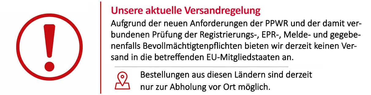 Versandregelung 2026 de