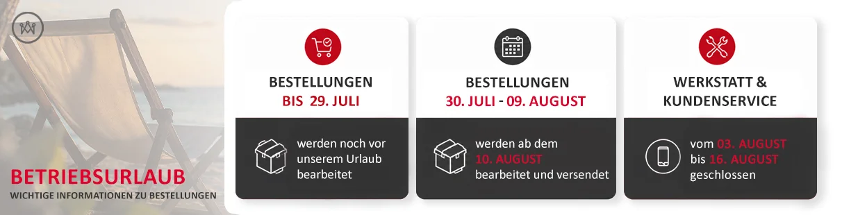 Wibutec Betriebsurlaub 2026