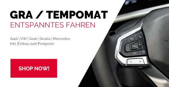 Tempomat Nachrüstung für Audi, VW, Seat und Skoda– entspanntes Fahren auf langen Strecken