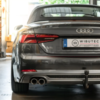 Retrofitting a trailer hitch in the Audi A5 Type F5 + F57 Cabrio (complete including coding)