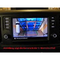 Ombouwset originele VW achteruitkijkcamera voor Volkswagen Crafter SY / SZ - inbouwlocatie = handgreeplijst