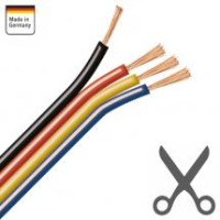 AMPIRE Installationskabel sw/rt/ge/bl 4x 0,75mm²,...
