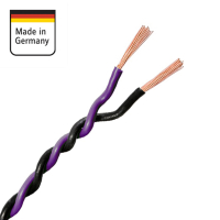 AMPIRE Verdrilltes Kabel VIOLETT/SCHWARZ 1,5mm², 60m...