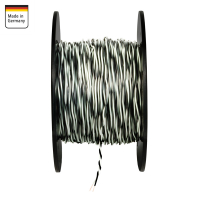 AMPIRE Verdrilltes Kabel WEISS/SCHWARZ 0,5mm², 150m...