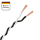 AMPIRE gedraaide kabel WIT/ZWART 0,5 mm², 150 m spoel, 100% koper
