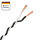 AMPIRE Verdrilltes Kabel WEISS/SCHWARZ 0,5mm², 150m Spule, 100% Kupfer