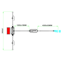 AMPIRE DVB-T/DVB-T2 Aktiv-Antenne mit 20dB Verstärkung, FAKRA-Buchse