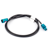 AMPIRE HSD-verlenging, waterblauw, stekker - rechte bus, 1m
