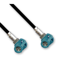 AMPIRE HSD water blue, right-angled socket - right-angled socket, 1.5m