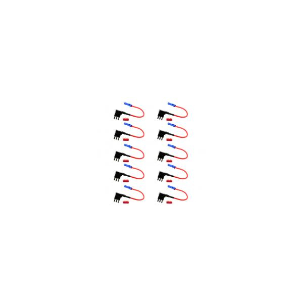AMPIRE fuse tap for MICRO3 fuse including 10A fuse, set of 10