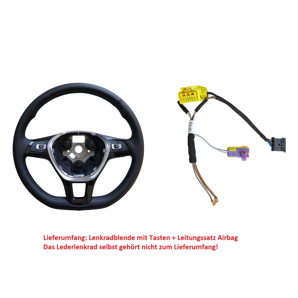 Kit de conversión de volante de cuero a volante multifunción para