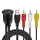 AMPIRE USB/AUX Einbaubuchse mit 200cm Kabel, Cinch