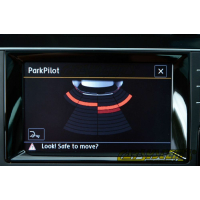Ausilio al parcheggio posteriore VW Polo AW con pacchetto retrofit display ottico