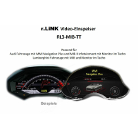 Podajnik wideo NAVLINKZ (brak dźwięku) do VAG MIB 2 w Audi TT (8S)