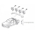 VW Amarok Halogen Zusatzscheinwerfer für Dach inkl. Montagematerial - Original Volkswagen