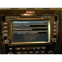 Activation of auxiliary heater for auxiliary heating in the VW Phaeton 3D with operation via RNS 810