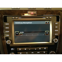 Activation of auxiliary heater for auxiliary heating in the VW Phaeton 3D with operation via RNS 810