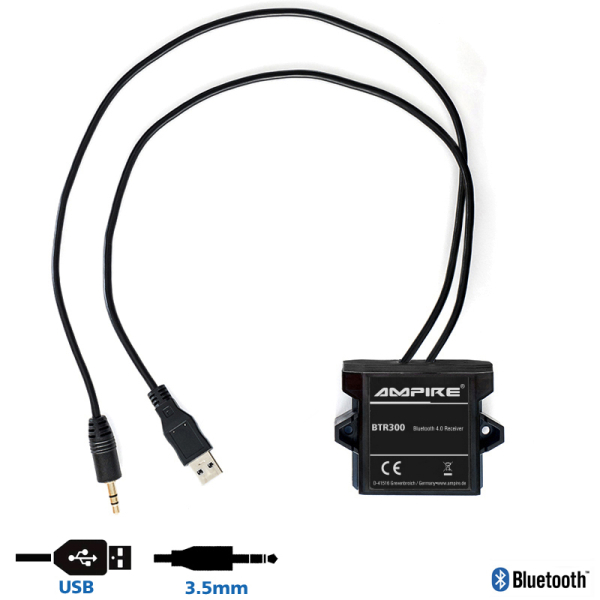 Récepteur audio Bluetooth vers prise JACK 3.5mm -Noir