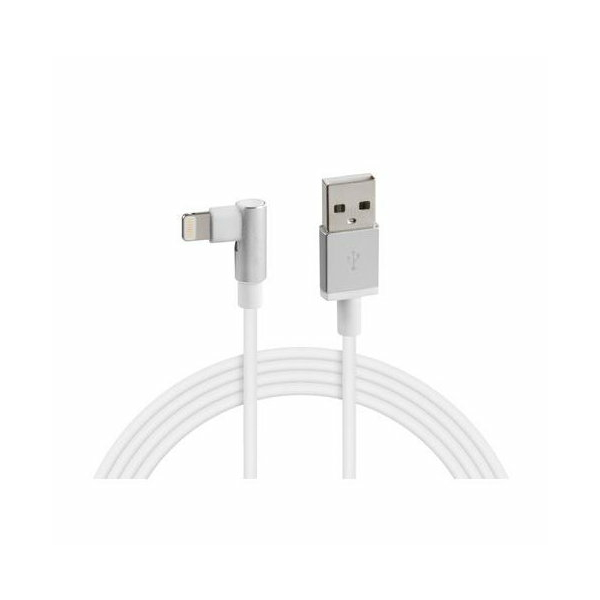 LAMPA USB charging cable angled type Lightning 100cm white