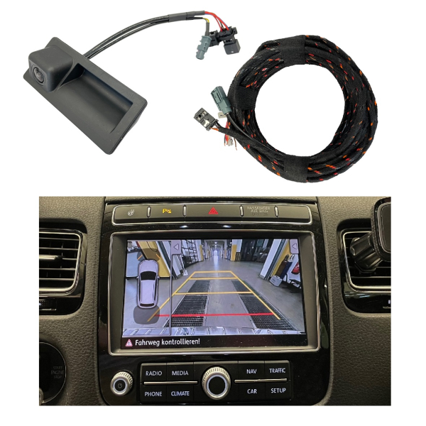 VW Touareg 7P Rückfahrkamera ab 03.11.2015 Rear View Nachrüstpaket