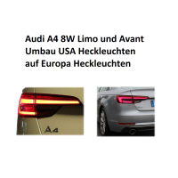 Audi A4 8W B9 USA rear lights conversion kit to Europe...