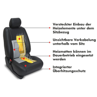 AMPIRE seat heating, 2-stage switchable, 12 Volt