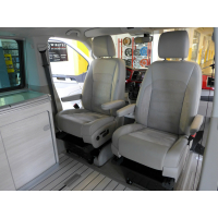 Drehkonsole Fahrerseite inkl Sitzkasten für VW T5 und T6 inkl Handbremsadapter, Höhe 250mm