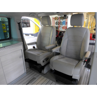 Swivel console drivers side including seat box for VW T5 and T6 including handbrake adapter, height 210mm