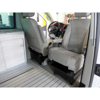 Swivel console drivers side including seat box for VW T5 and T6 including handbrake adapter, height 210mm