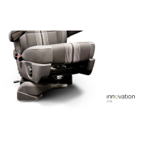 Rotating console passenger side including seat box for VW T5 and T6, height 210mm