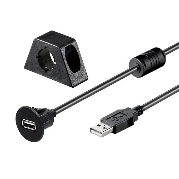 AMPIRE USB built-in socket with 120cm cable