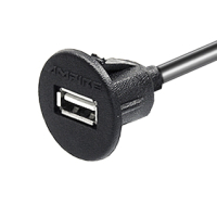 AMPIRE USB-Einbaubuchse mit 120cm Kabel