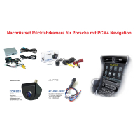 Nachrüstset Rückfahrkamera für Porsche...