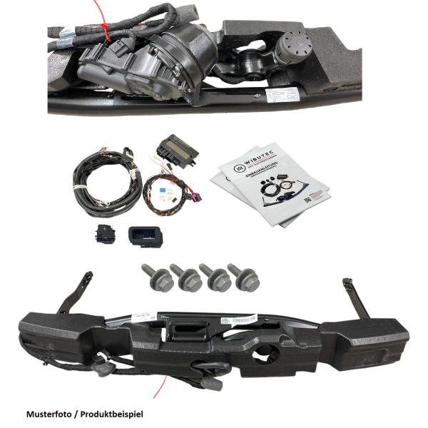 Nachrüstsatz schwenkbare Original Audi Anhängerkupplung für Audi A3 8V Coupe, Limousine, Sportback, Cabrio