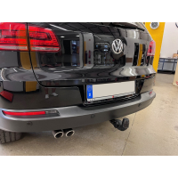 Retrofit kit swiveling Westfalia trailer hitch for VW Tiguan 5N