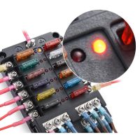 AMPIRE fuse distributor 12-way, including fuses
