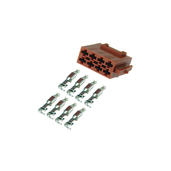 8-pin ISO speaker socket with individual contacts