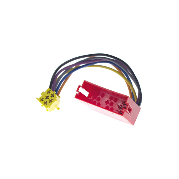 6-pin MINI-ISO socket to MINI-ISO plug for AUDI