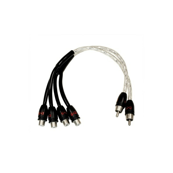 AMPIRE Audio Y-kabel 30cm, 2 stopcontacten - 1 stekker