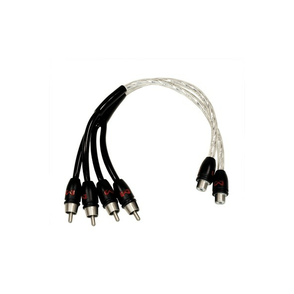 AMPIRE Audio Y-cable 30cm, 2 enchufes - 1 enchufe