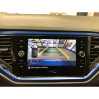 VW T-Roc rear view camera / rear view retrofit package, High variant with dynamic guide lines
