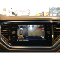 VW T-Roc achteruitrijcamera / achteruitrijcamera achteraf inbouwpakket, hoge variant met dynamische hulplijnen