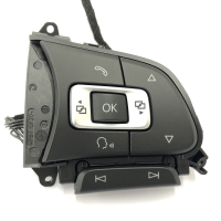 Multifunction buttons 6C0959442A with GRA function for leather steering wheel, to be used for VW Polo 6C