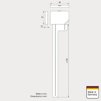ATBB DAB+ Glasklebeantenne zur Innenmontage