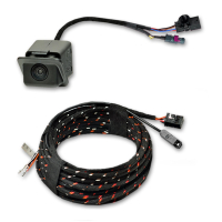 VW T6.1 retrofit kit Original Volkswagen rear view camera rear view retrofit package, HIGH version with dynamic guide lines