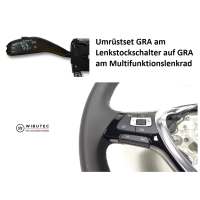 Conversion set GRA - cruise control system from steering...