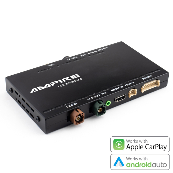 Integracja ze smartfonem AMPIRE Apple CarPlay® i Android Auto dla Audi A1 8X i Q3 8U z MMI lub RMC
