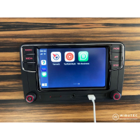 RCD360 Plus autoradio met App-Connect, Car-Play, Mirrorlink, Bluetooth, touchscreen, USB en camera-ingang, geschikt voor diverse VW-modellen