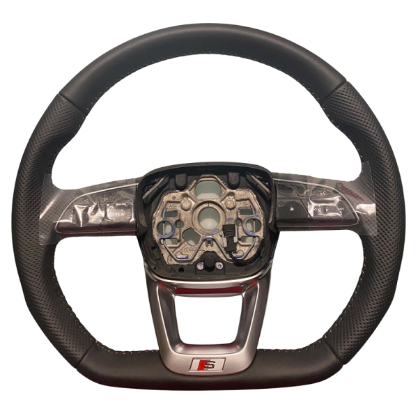 AUDI Q3 F3 Multifunktionslenkrad S-Line abgeflacht, gelochtes Leder
