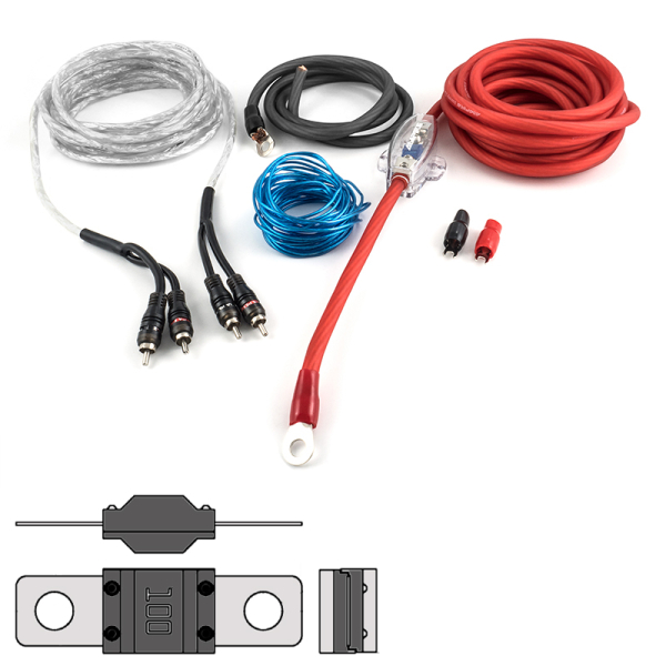 AMPIRE Power-Kit 20mm² (Economy) - Verstärker Anschlußkabel - Set